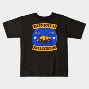 BUFFALO SOLDIERS REGIMENT LOGO Kids T-Shirt